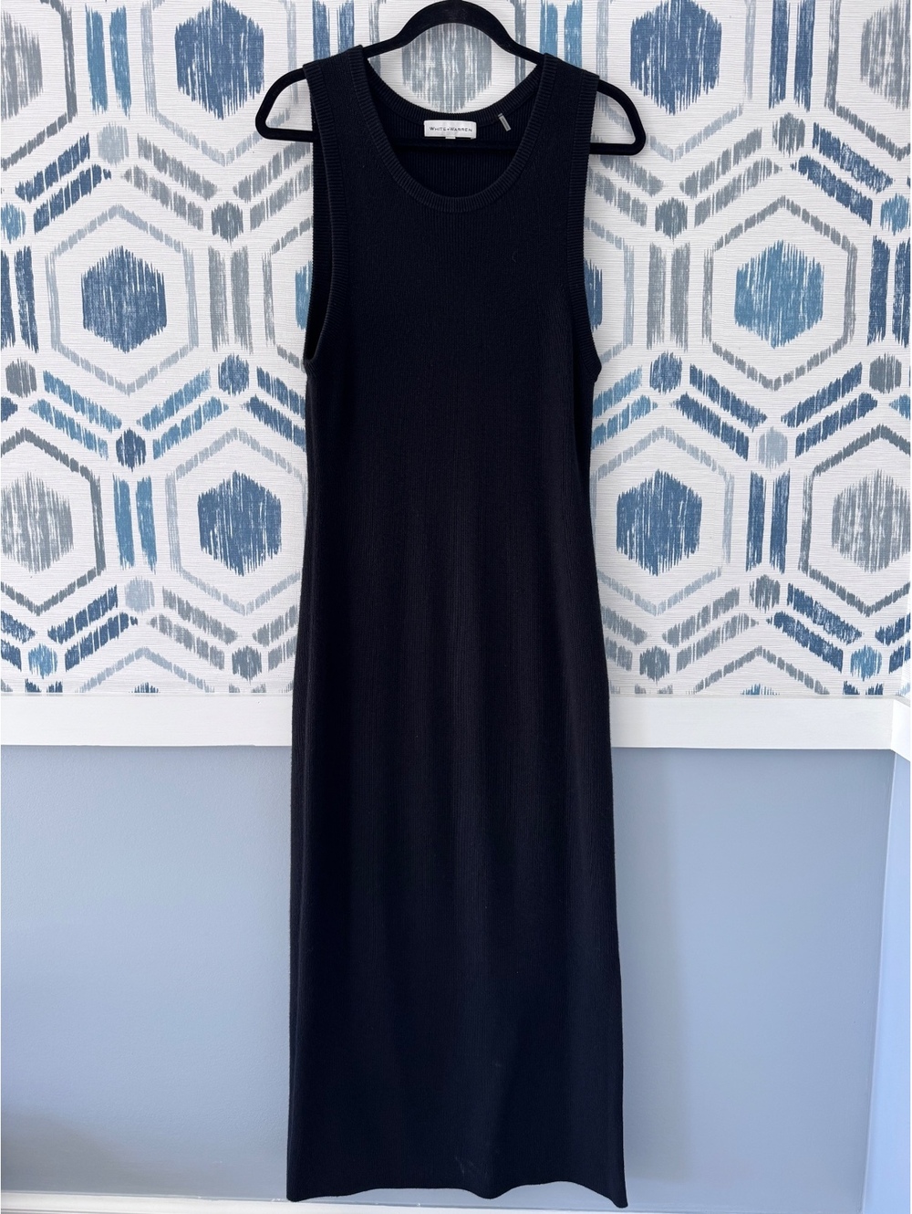 White + Warren Ribbed Sweater Tank Dress
